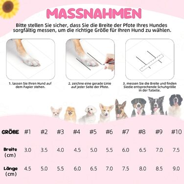 Чоботи для собак Eyein - захист лап, літо. Дихаючі, неслизькі собачі сандалії з регульованими світловідбиваючими смугами для маленьких, середніх та великих собак. Легко одягаються та знімаються (Розмір 6). Ширина 5.5 см (Розмір 3: Ширина 4.0 см, Білий)