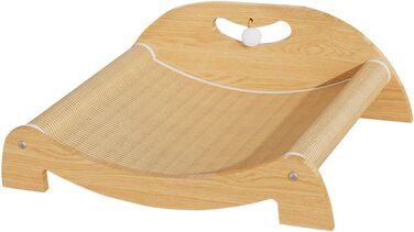 Кігтеточка для котів перfk, лежанка з картону та сизалю, іграшка-м'ячик, для середніх котів