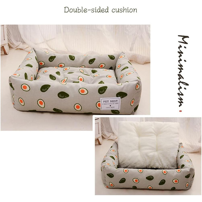 Килимок для котів Icegrey: стильний лежак з бавовни та льону, 60x50 см