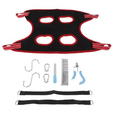 Набір для догляду за собаками: гамак, сумка для відпочинку, інструменти для грумінгу (10 шт.)