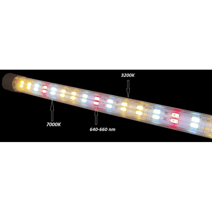 LED-освітлення для акваріума (трубка), 130 см, повний спектр