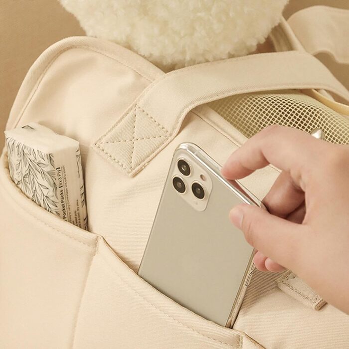 Транспортна сумка для собак та котів | Дихаюча переноска для тварин | Зміцнений ручка та вентиляційне вікно | Для подорожей, до ветеринара та прогулянок