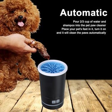Автоматичний мийка лап для собак HEEPDD - для великих, середніх та маленьких собак, USB-зарядка