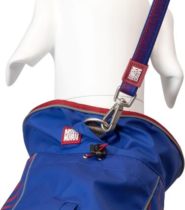 Водонепроникна куртка для собак AX & Olly Regenantel, спортивна модель з регульованим поясом, світловідбиваючі елементи, отвір для шлейки (XS, FC Barcelona)