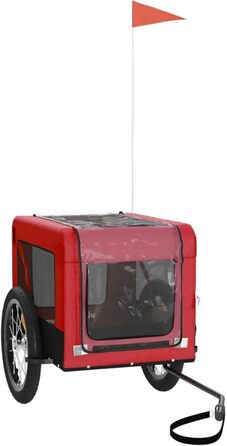 Причіп для велосипеда Gecheer: вантажний, для собак, червоний, 63x123x66 см