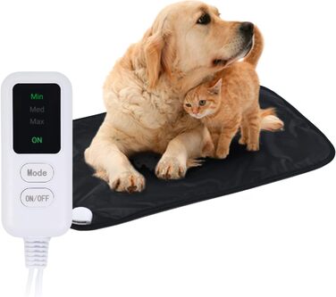 Тепла підстилка для котів та інших тварин Mimi, 50x80 см, 3 режими нагріву, для котів, собак, курчат, кроликів