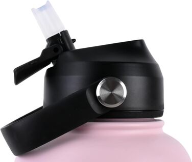 3-в-1 пляшка для собак з мискою та відсіком для ласощів, 1 л, Babyrosa | Без BPA, ізольована, для прогулянок