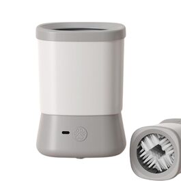 Миска для миття лап собак Hogvinnatil | Аксесуар для догляду за тваринами | 2 швидкості, захист від бризок, сірий колір