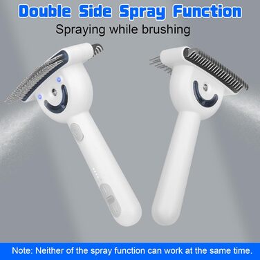 Парова щітка для собак та котів, 2-в-1 з UV-стерилізацією, для вичісування ворсу та підшерстка