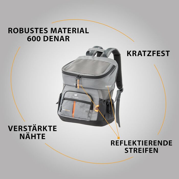 Рюкзак для собак та котів Ferplast Voyager Backpack, сірий, M-L