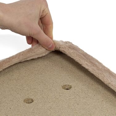 Кішка ліжко на віконний підвіконня - Snuggly Place - велике, м'яке, миється, 75 x 35 см (Бежевий)