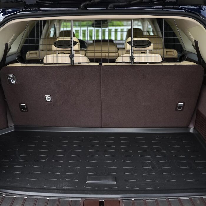 Сітка для собак у машину Relaxdays, універсальна, регульована ширина, чорна, 40 x 92-157 см