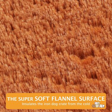 Килимок для собак, м'який та теплий, 90x70 см, помаранчевий, PS085