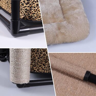 Goetland сучасний котячий будинок, когтеточка, котяче ліжко та ігровий комплекс 85 см для котів, будиночок, стовпчик, аксесуари для котів