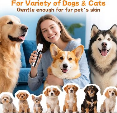 Набір для стрижки собак 4 в 1 Ninonly: тиха, акумуляторна машинка для собак та котів з 4 насадками для тіла, лап, очей та вух. Тример для лап. Колір: Gunmetal