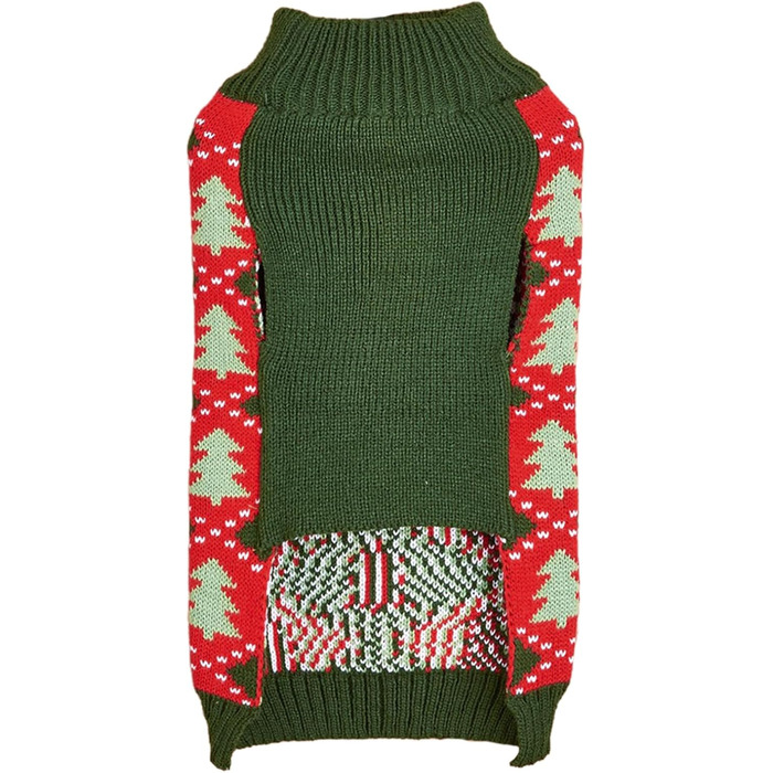 Світер для собак Jecikelon на Новий Рік, теплий зимовий светр для маленьких собак, одяг для цуценят, м'який, теплий, костюми для домашніх тварин, одяг для собак та котів з помпоном, розмір L, зелений в смужку