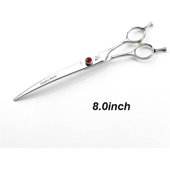 Професійний догляд за тваринами: вигнуті ножиці для грумінгу собак, двосторонні леза, тример для грумінгу домашніх тварин або DIY для сім'ї, (20.3 см)