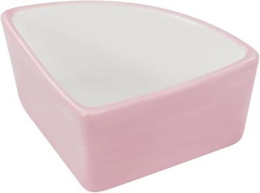 Напувайник для хом'яків та дрібних тварин LuckyOpt: керамічна годівниця для хом'яків, морських свинок, їжаків та мишей (рожевий)