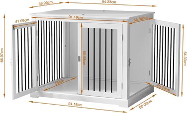 Клітка для собак HOLTICO, чорна, велика, з подушкою, для дому, з відкидним верхом