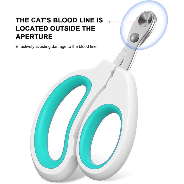 Ножиці для кігтів котів та дрібних тварин (зелені)