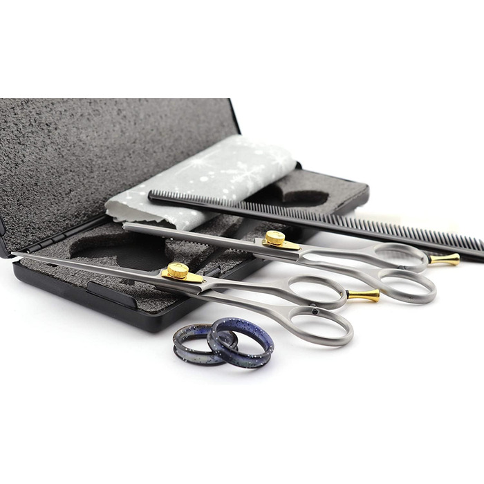 Набір професійних перукарських ножиць Haryali London - 6 дюймів (ножиці для стрижки та вирівнювання), рожевий колір, для жінок, чоловіків, дітей та домашніх тварин