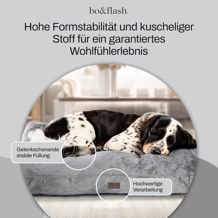 Килимок для собак Madison Dark Grey M – зручний та стильний лежак для собак преміум-якості з водонепроникним чохлом