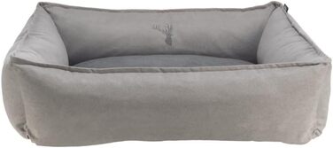 Ліжко для собак TRIXIE Leni, 60x50 см, пісок/сірий - зручне місце для сну з подушкою, кошик для собак середніх порід, неслизьке та пральне