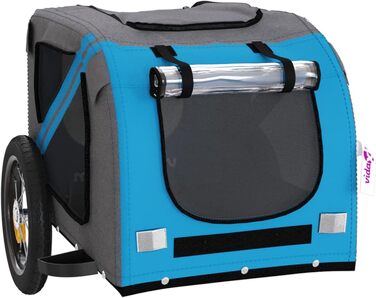 Причіп для велосипеда ARKEM для собак, блакитний та сірий, Oxford-тканина та метал