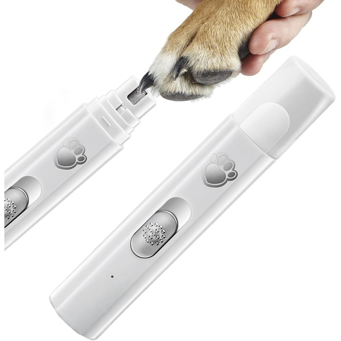 Електричний точило для собачих кігтів, тихий точило для цуценят, ергономічний інструмент для догляду за кігтями домашніх тварин, з 2 рівнями швидкості для великих, середніх та маленьких собак