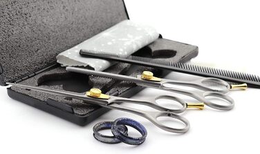 Набір професійних перукарських ножиць Haryali London - 6 дюймів (ножиці для стрижки та вирівнювання), рожевий колір, для жінок, чоловіків, дітей та домашніх тварин