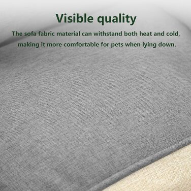 Крісло-лежанка для собак та котів середнього розміру, знімне та миється, м'яке та зручне, з антиковзною основою, 50,8 x 38,1 x 20,3 см