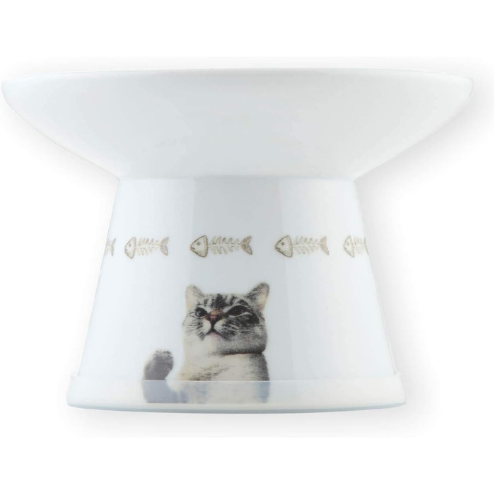 NECO ICHI миска для котів, екстра широка, піднята, лімітована серія Nala Cat