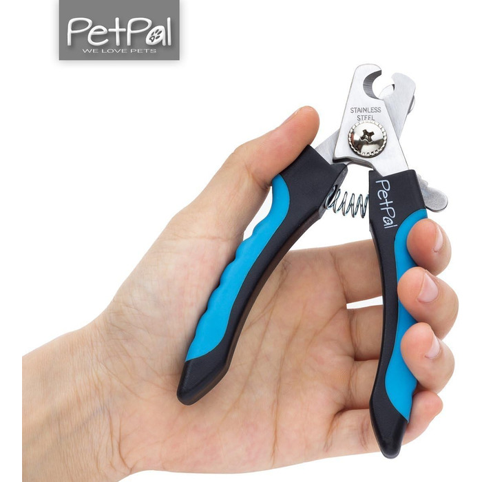 Ножиці для обрізки кігтів собак та котів PetPä Profi: безпечне та просте догляду вдома, з захистом від випадкових порізів