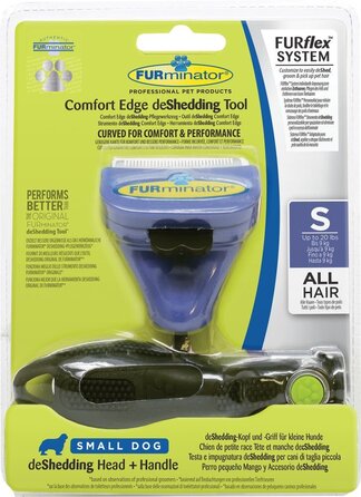 FURminator FURflex, щітка для грумінгу дрібних собак, інструмент для видалення підшерстя, розмір S, без іграшки для грумінгу