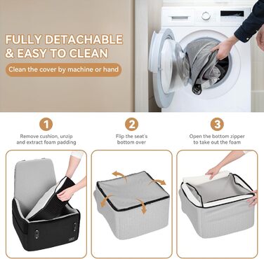 Автокрісло для собак PETSFIT до 15 кг з пам'яттю, 2 відділення, чорно-сірий