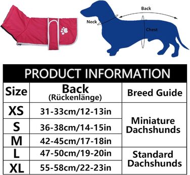 Зимовий теплий одяг для такси (джек) - водонепроникний, з підкладкою з плюшу та отвором для поводокa, відображає світло, рожевий, M (довжина спини 42-45 см)