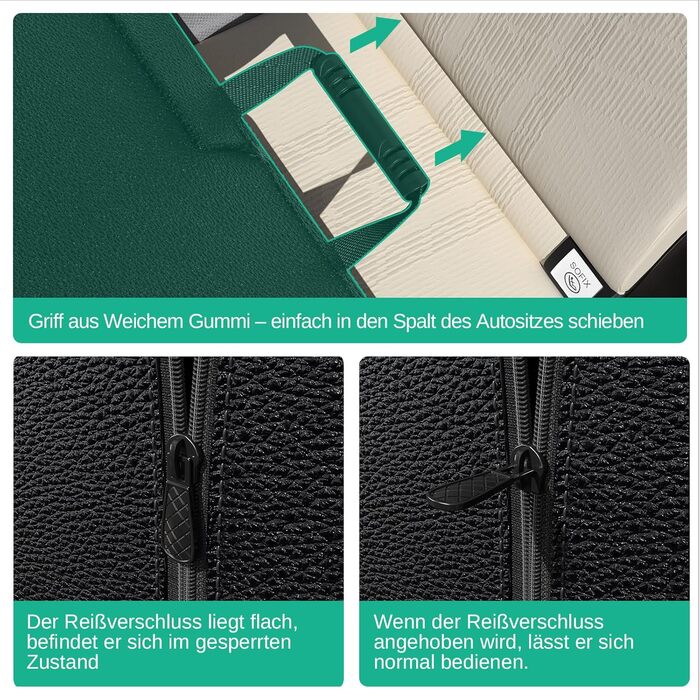 Водонепроникна автодека Dogat для собак з боковим захистом та оглядовим вікном, з кріпленням на ремінь безпеки, легко миється