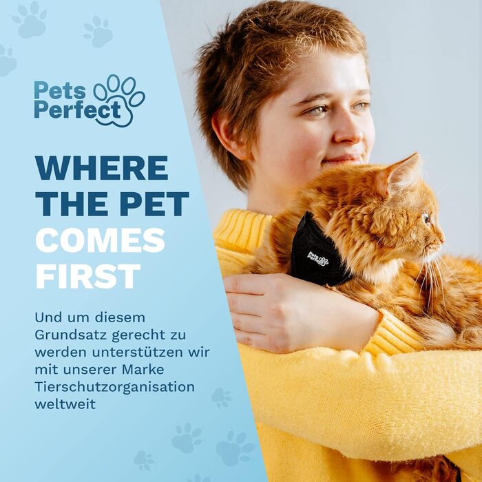 Шлея для котів Pets Perfect XS, посилена, з повідцем – безпечна прогулянкова амуніція для котів, анти-втеча
