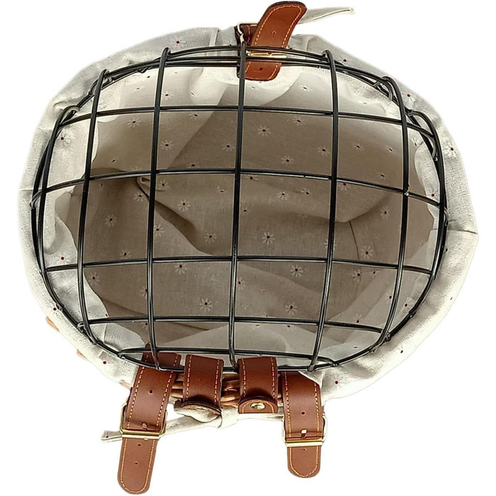 Плетенний велосипедний кошик для тварин з сіткою | Знімний кошик на кермо для собак та котів, зручний, безпечний, для подорожей