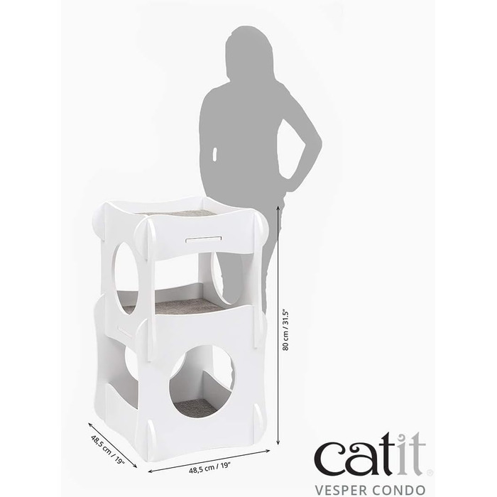 Будинок для котів Catit Vesper, білий, меблі для котів