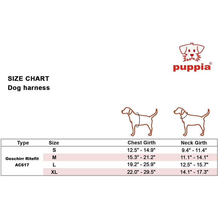 Шлея Puppia Ritefit для малих і середніх собак, регульована, м'яка, антизаплутуюча, для цуценят, бежева, розмір L
