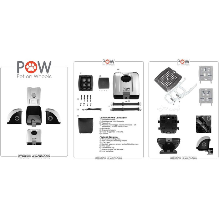 Переноска для собак POW: для мопеда, мотоцикла, велосипеда та авто