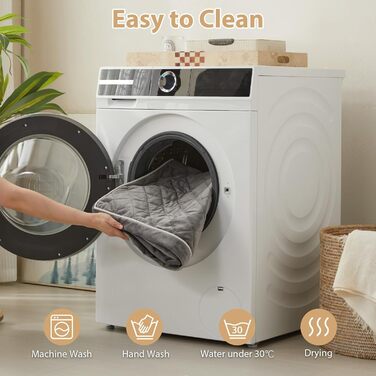 Ортопедичне ліжко для собак середнього розміру WNPETHOME, велике водонепроникне ліжко для собак з знімним, пральним чохлом та антиковзною основою, багатониткове стежне шиття, ліжко для домашніх тварин XL