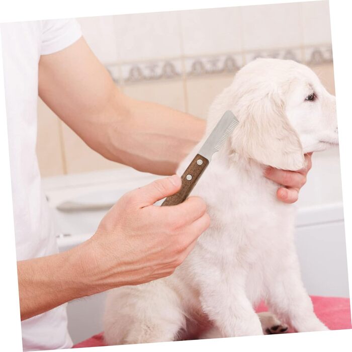 Гребінець для грумінгу собак та котів Sosoport 2St - щітка для вичісування шерсті, нержавіюча сталь