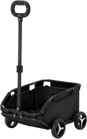 Транспортна клітка для собак та котів на колесах | Складана переносна клітка для собак та котів, чорна