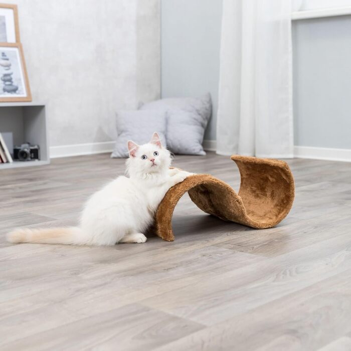 Кігтеточка хвиляста Trixie 43260, 29×18×50 см, коричнева/натуральна для котів
