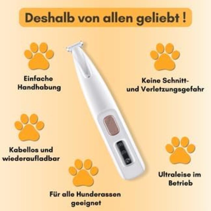 Триммер для собак: безпечне підстригання подушечок лап, 2 шт.