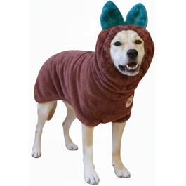 Преміум рушник для собак DERPYCHAPPY: миючий халат, рушник для сушіння, мікрофібра, Корея, для котів та цуценят, розмір M