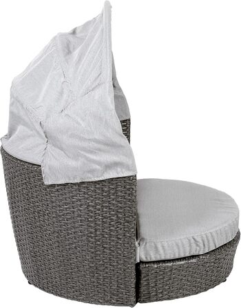 Greemotion лежанка для собак з дахом та подушкою, сірий колір, 79 x 83 x 56 см