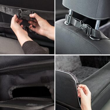 Автокрісло Trixie 1322 для собак, чорне, 45x38x37 см